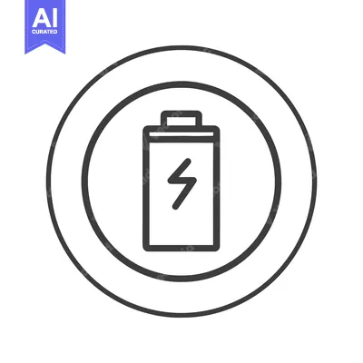 Popular premium asset: Battery Charging Icon in Circle, Minimalist Design, Energy Symbol