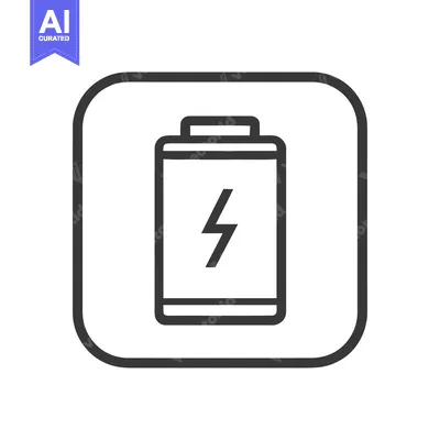 Aset premium populer: Simple, Modern Battery Icon with Charging Symbol