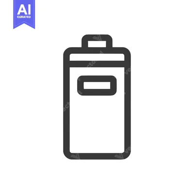 Aset desain premium: Minimalist Black and White Trash Can Icon with Rounded Edges