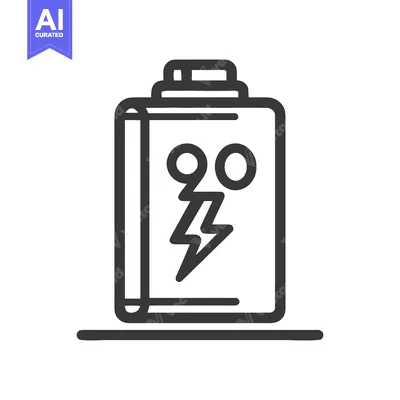 Popular premium asset: Bold Icon of Battery with Lightning Bolt Symbolizing Power and Energy