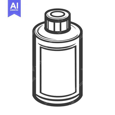 Aset premium populer: Simple illustration of a container with a screw top lid
