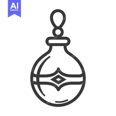 Aset premium populer: A decorative ornament featuring a simple pendant style design