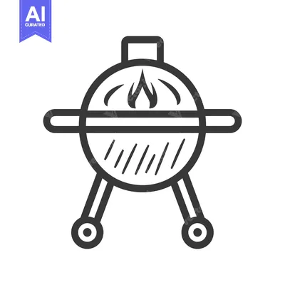 Popular premium asset: A simple illustration shows a barbecue grill with flames and wheels