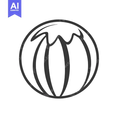 Premium design asset: A simple black and white drawing of a pumpkin design