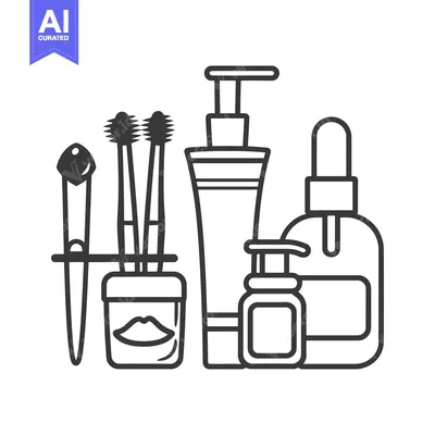 Aset premium populer: An assortment of cosmetic and personal care items are displayed