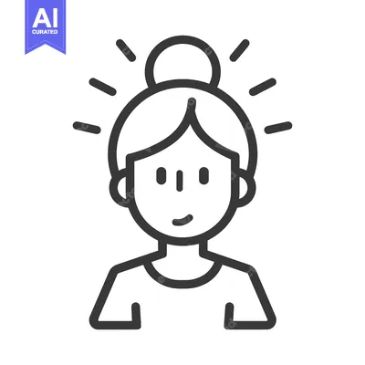 Popular premium asset: A simplistic image of a person with a beaming expression