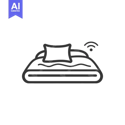 Popular premium asset: A smart bed illustration showing a pillow and wireless signal