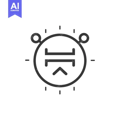 Aset desain premium: Bed with Arrow Icon Inside a Circle