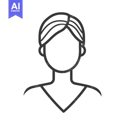 Popular premium asset: A minimalist line drawing depicts a person facing forward