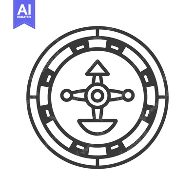 Popular premium asset: A detailed illustration of a simplified casino roulette wheel