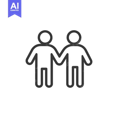 Aset desain premium: Two human figures holding hands together in unity and support