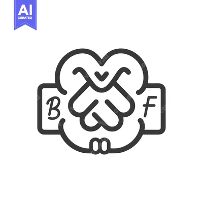 Aset premium populer: Simple logo design depicting a unique intertwined symbolic design