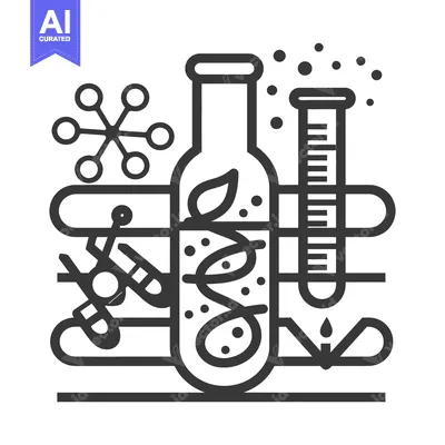 Aset desain premium: Depiction of laboratory equipment used for scientific experimentation
