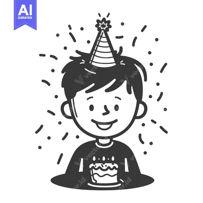 Popular premium asset: A smiling child celebrating a birthday with a decorated cake