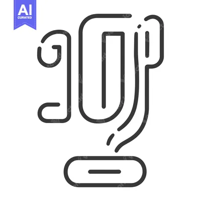 Premium design asset: Abstract graphic illustration of a stylized modern design element