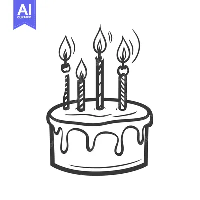 Popular premium asset: A delicious cake topped with burning candles and flowing icing
