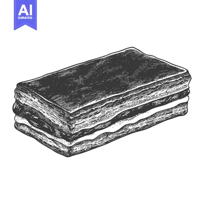 Aset desain premium: Layered Chocolate Cake Delicious Dessert Treat