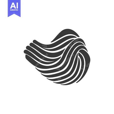 Aset premium populer: Black and White Abstract Illustration of Intertwined Curved Lines