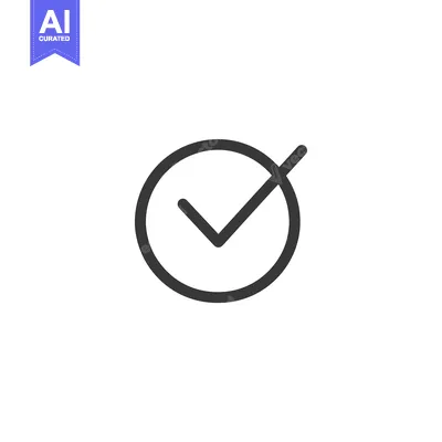 Popular premium asset: Black and White Checkmark Icon in a Circle
