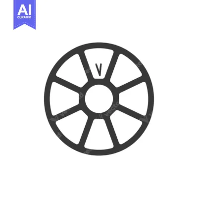 Popular premium asset: Black and White Circular Shape with 8 Spokes