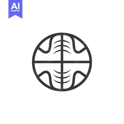 Aset premium populer: Black and white circular symbol with line patterns