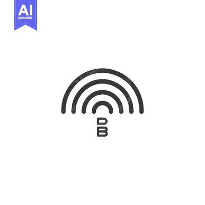 Aset premium populer: Black and White Concentric Arcs with Three Letter Bs