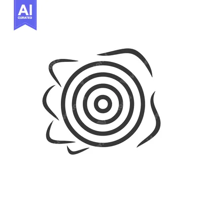 Aset premium populer: Black and White Concentric Circles with Abstract Swirls
