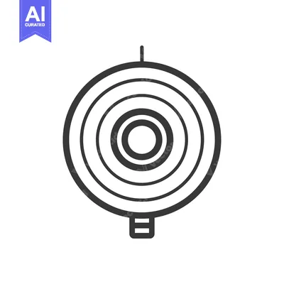 Popular premium asset: Black and White Concentric Circle Target Icon