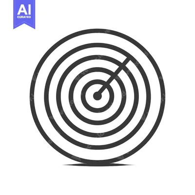 Popular premium asset: Black and White Concentric Circle Target Icon