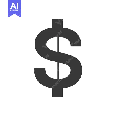 Aset premium populer: Black and White Dollar Sign Icon