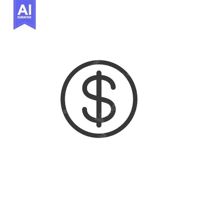 Popular premium asset: Black and White Dollar Sign Icon in a Circle