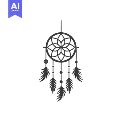 Popular premium asset: Black and White Dreamcatcher with Feathers and Beads