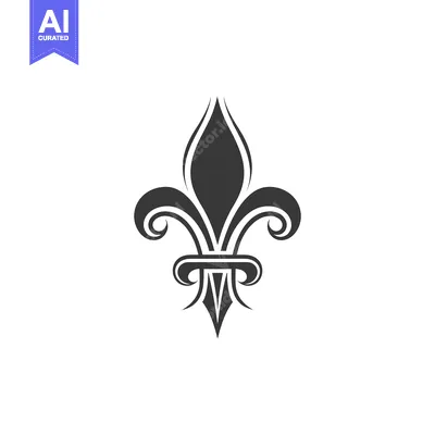 Aset premium populer: Black and White Fleur-de-lis Design