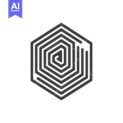 Popular premium asset: Black and White Hexagonal Spiral Pattern