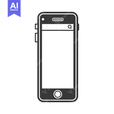 Popular premium asset: Black and White Icon of a Smartphone with a Magnifying Glass