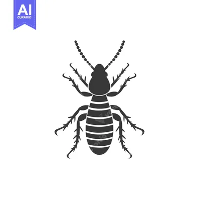 Black and White Illustration of a Cockroach