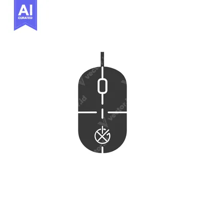Aset premium populer: Black and White Illustration of a Computer Mouse