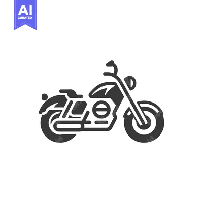 Aset premium populer: Black and White Illustration of a Motorcycle