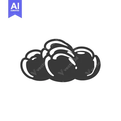 Aset premium populer: Black and White Illustration of a Pile of Olives