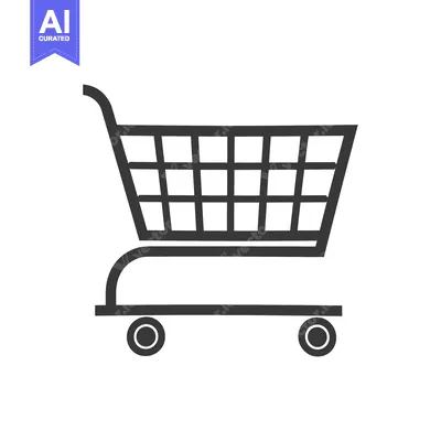 Popular premium asset: Black and White Illustration of a Shopping Cart