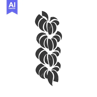 Aset premium populer: Black and White Illustration of a Spiral of Curved Shapes