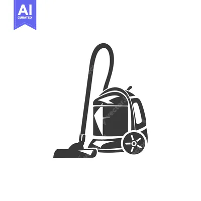 Popular premium asset: Black and white illustration of a vacuum cleaner