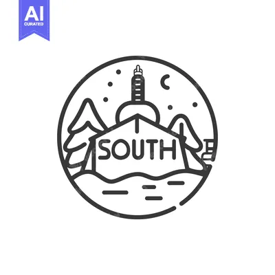Popular premium asset: Black and White Line Art Illustration of a Cityscape with a Tower and