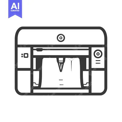 Popular premium asset: Black and White Line Art Illustration of a Coffee Machine