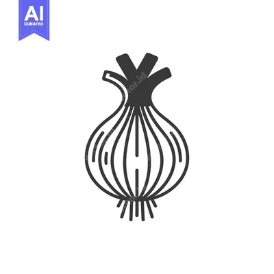 Popular premium asset: Black and White Line Art Illustration of an Onion