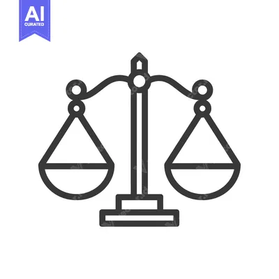 Aset desain premium: Black and White Line Art Illustration of a Scale