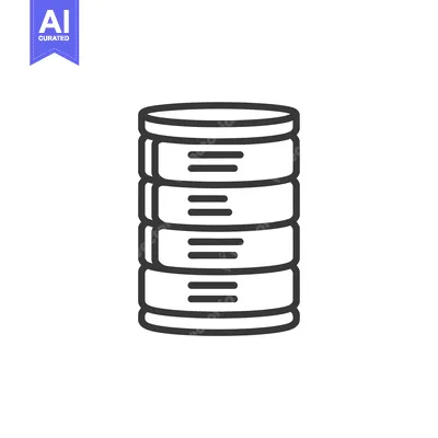 Aset premium populer: Black and White Line Art Illustration of a Stacked Can