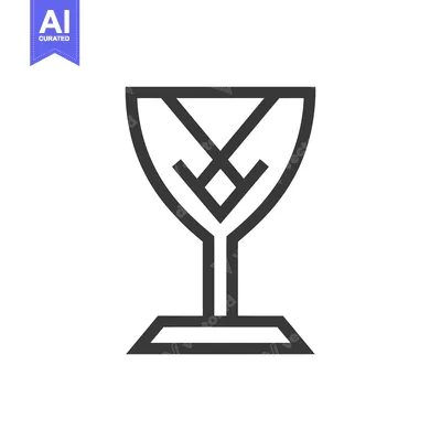 Popular premium asset: Black and White Line Art Illustration of a Trophy Cup