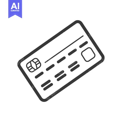 Aset premium populer: Black and White Line Drawing of a Credit Card