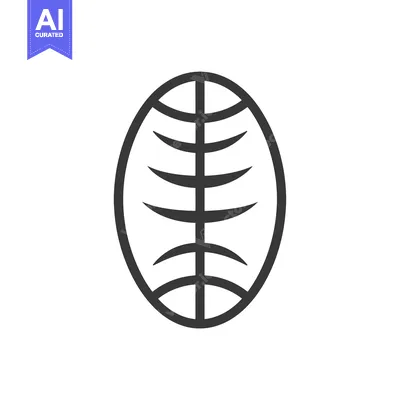 Aset desain premium: Black and White Line Drawing of a Fish